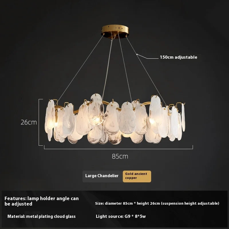 suspension en verre fait main pour un intérieur luxueux - vue 8 sur 8