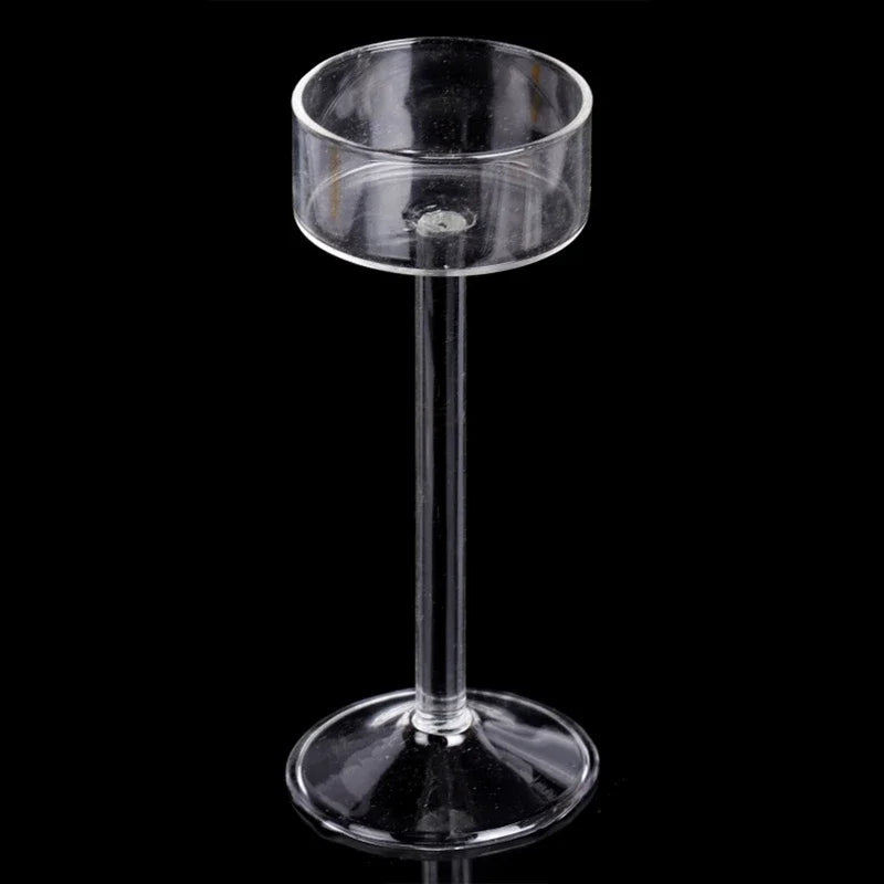 grand bougeoir en verre pour décoration de mariage et fête romantique - vue 10 sur 9
