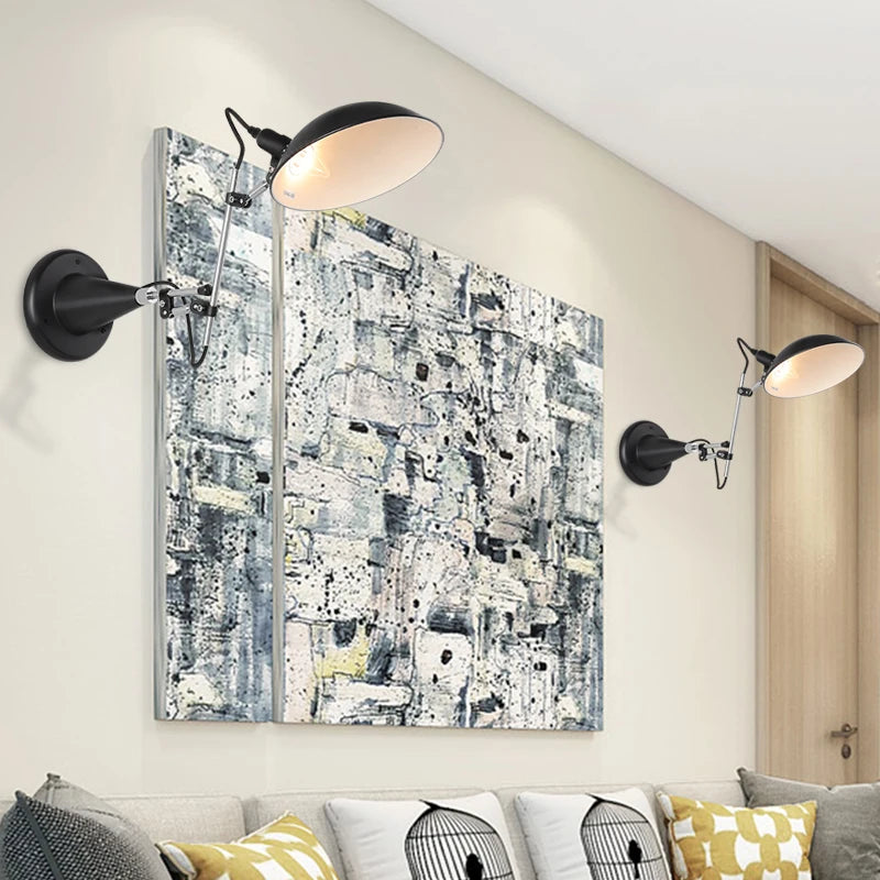 applique murale rotative moderne nordique éclairage mural - vue 4 sur 7