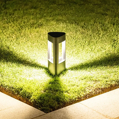borne lumineuse led pour éclairage extérieur jardin terrasse et allée