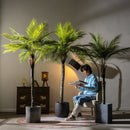 cocotier artificiel grande plante verte pour décoration intérieure