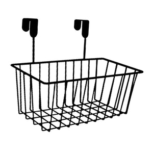 over the closet door, organizer, basket, grid, storage baskets with hooks, wire
