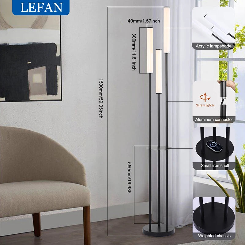 Lampadaire design led télécommandée - vue 4 sur 5