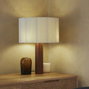 Vintage minimalist solid wood wabi-sabi table lamp