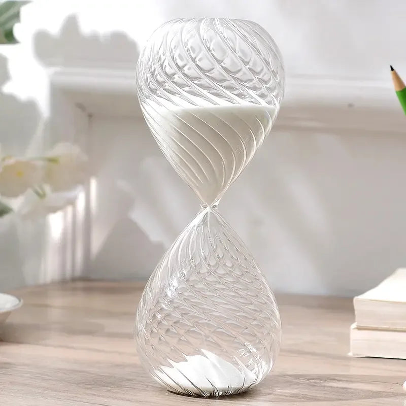 new multi-colored glass hourglass for decoration and children's gift