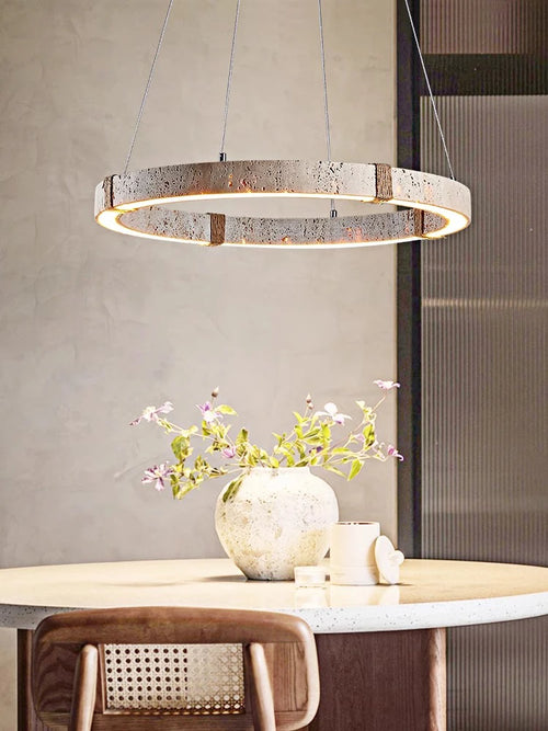 lustre tendance décoration intérieure en pierre moderne
