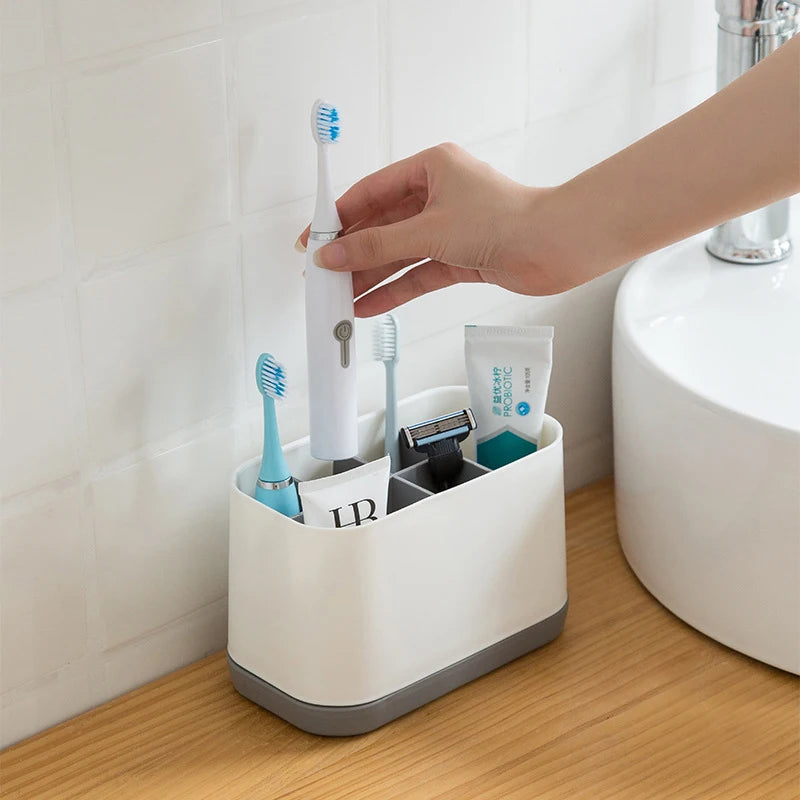 organisateur multifonction pour brosse à dents et accessoires de bain