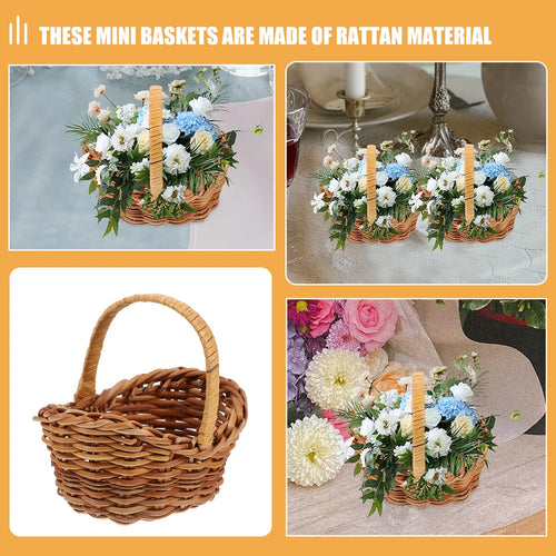 lot de 2 paniers miniatures pour cadeaux et pique-nique