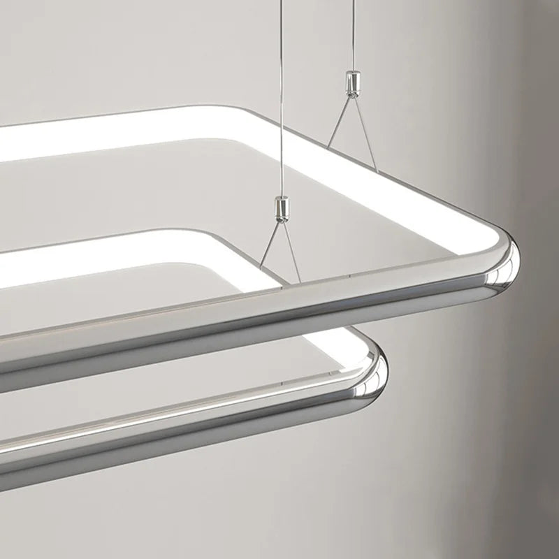 Lustre LED Chrome Perle Suspension