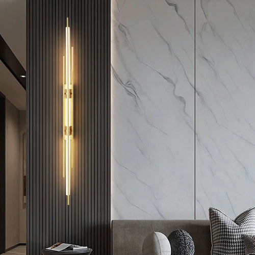 Nordique LED Ligne Applique De Luxe Art Designer Applique Escalier Allée Lumière Salon Chambre Restaurant Décor Luminaire 6pa - vue 3 sur 10