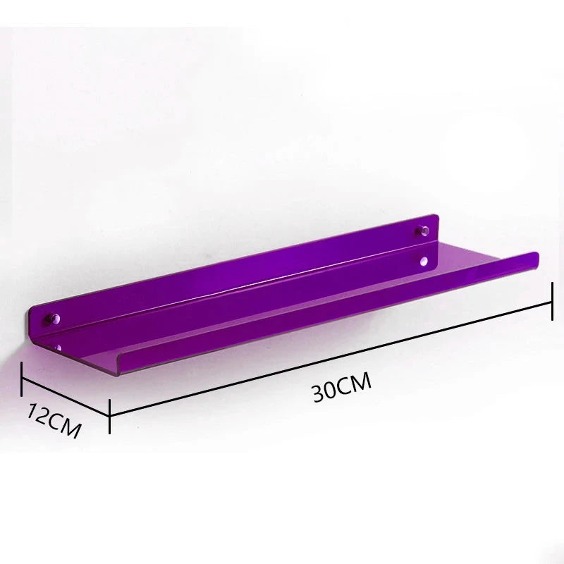 modern decorative wall shelf in colorful acrylic