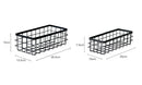Metal Storage Basket, Black and White, Office Desktop, Cosmetic Sorting Baskets, Kitchen Seasoning Jar Organizer, Iron Box