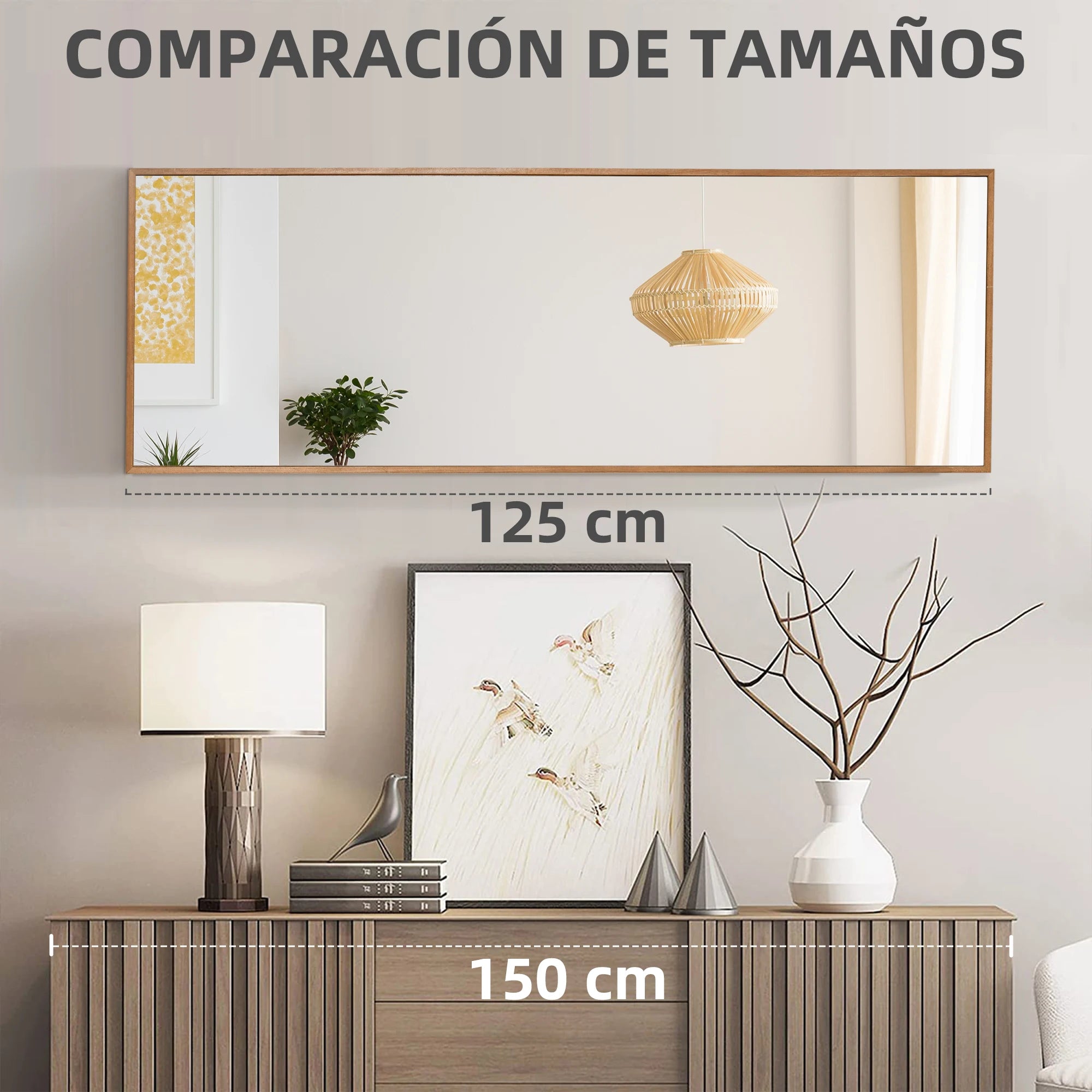 miroir mural décoratif corps entier pour intérieur - vue 3 sur 7