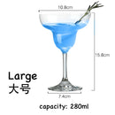 Verres à pied design pour cocktail vin champagne