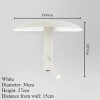 applique murale moderne rotative en métal design nordique lumière led