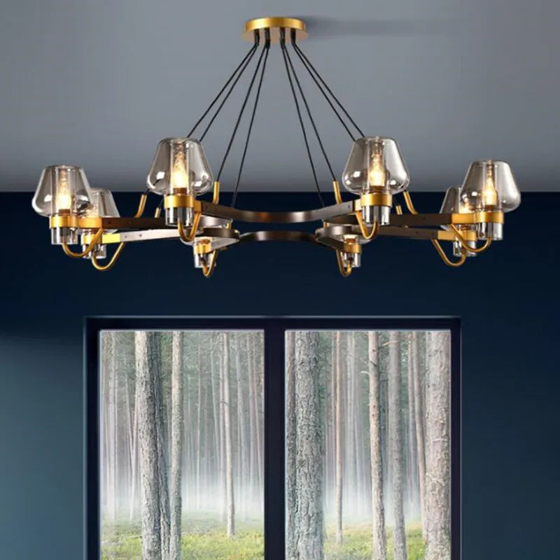 Suspension LED en verre post-moderne - vue 4 sur 18