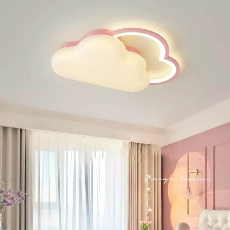 plafonnier nuage arc-en-ciel pour chambre enfant romantique et douce - vue 3 sur 8