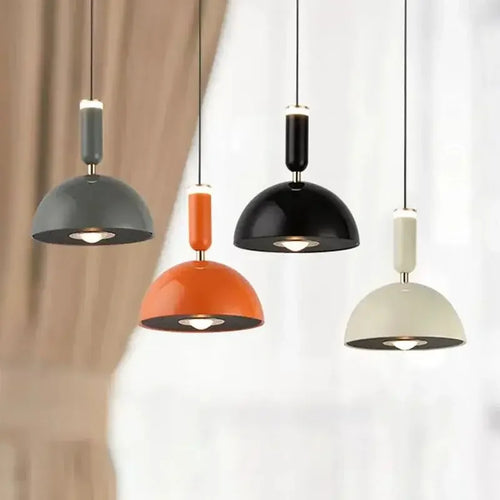 Nordic LED pendant light with adjustable height for home decoration, dining room, living room, bedroom, bedside lighting - vue 4 sur 14