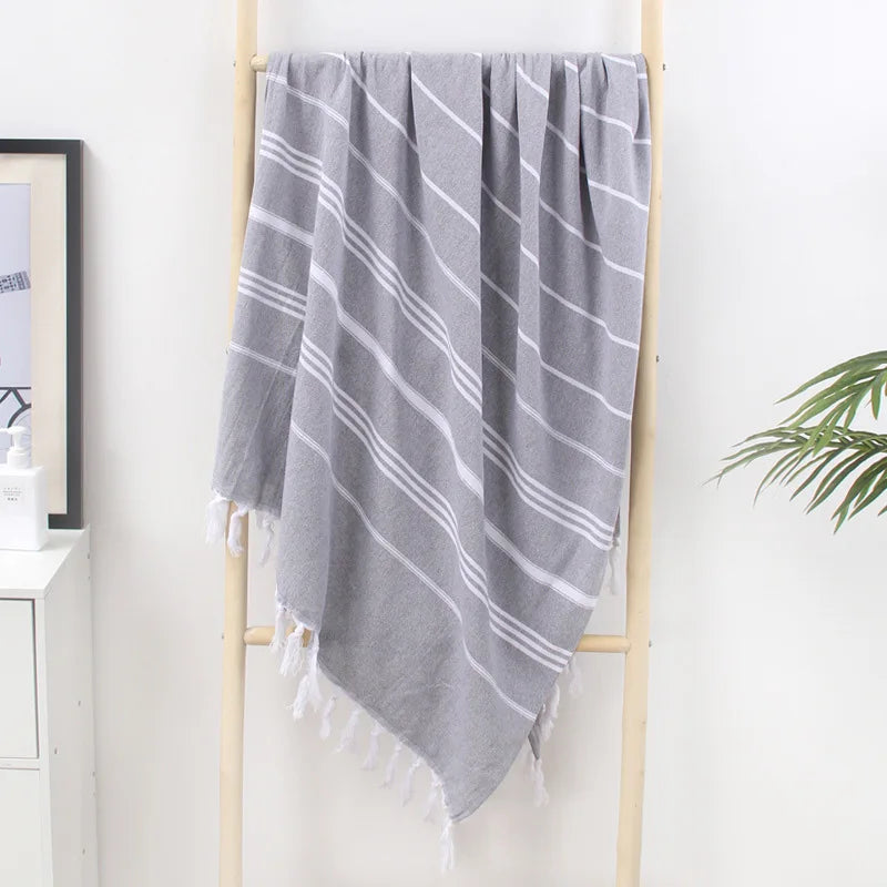 Serviette de plage extra large sans sable coton - vue 6 sur 7