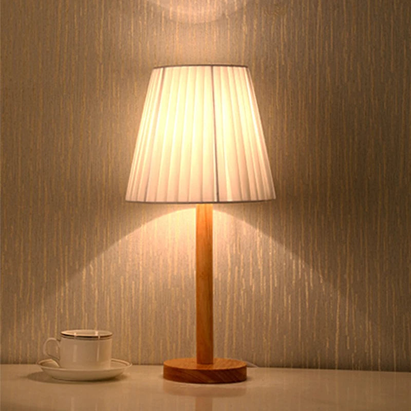 lampe à poser plissée nordique pliable décoration atmosphère maison - vue 2 sur 8