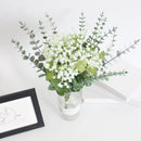 lot de fleurs artificielles gypsophile et eucalyptus pour décoration mariage