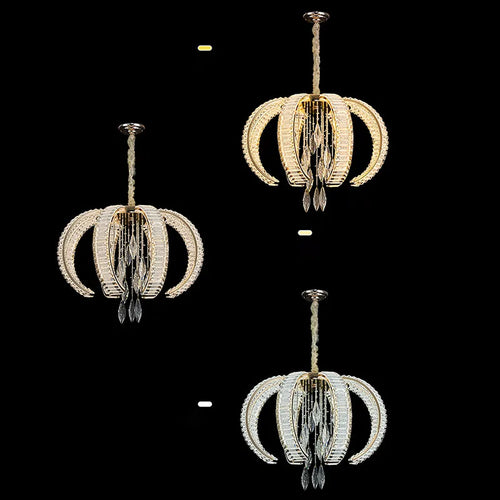 lustre de luxe en cristal pour villas haut de gamme personnalisé