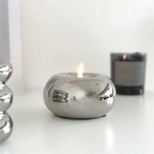 bougeoir circulaire en céramique pour décoration moderne et cadeaux - vue 5 sur 8