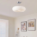 IWHD nordique plafond moderne à LEDs lampe maison éclairage intérieur chambre salon salle à manger cuivre jaune verre abat-jour lampara