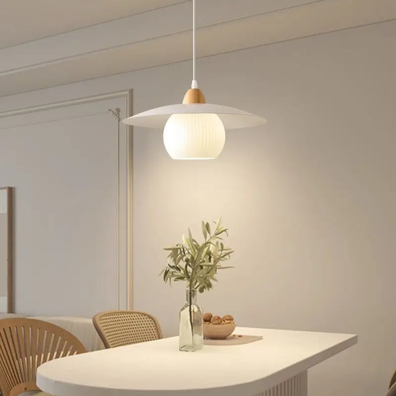 suspension nordiques led en bois massif pour restaurant - vue 4 sur 30