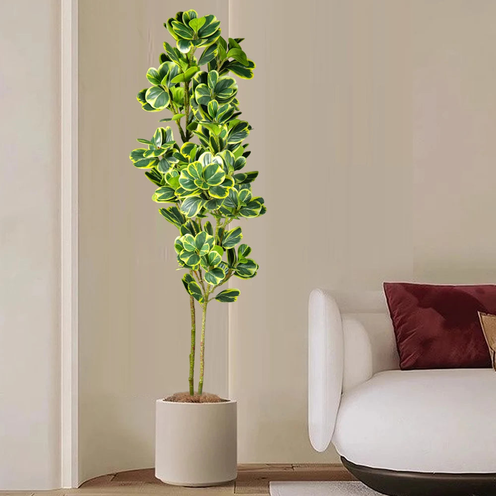 arbre artificiel ficus en plastique pour décoration extérieure - vue 5 sur 9
