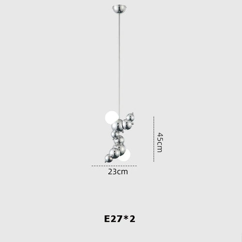 suspension led artistique à intensité variable design moderne - vue 9 sur 16