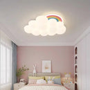 plafonnier nuage arc-en-ciel à led pour chambre d'enfant