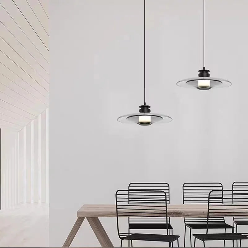 Modern minimalist decorative glass LED wall light - vue 6 sur 14