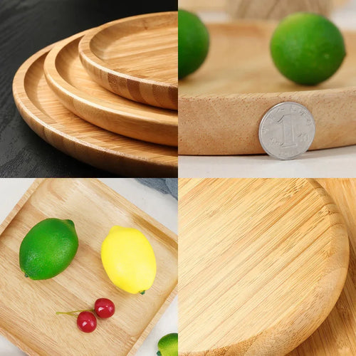 Wood Beech Plate Fruit Plate Oval Pallet trays decorative Candy Rectangular Dessert Dinner Tableware Tray, Kitchen Accessories - vue 7 sur 16