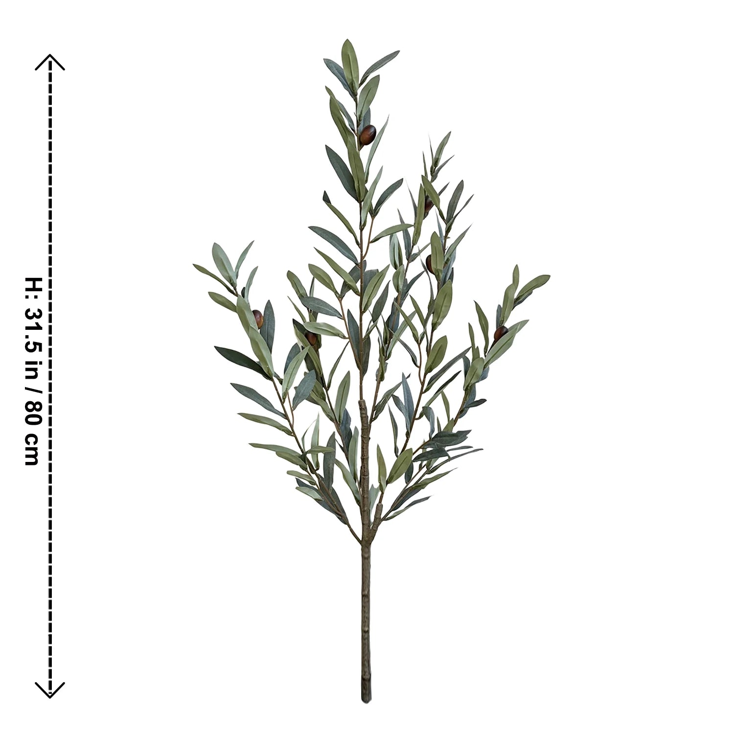 Realistic artificial olive tree for indoor and outdoor decoration - vue 12 sur 12