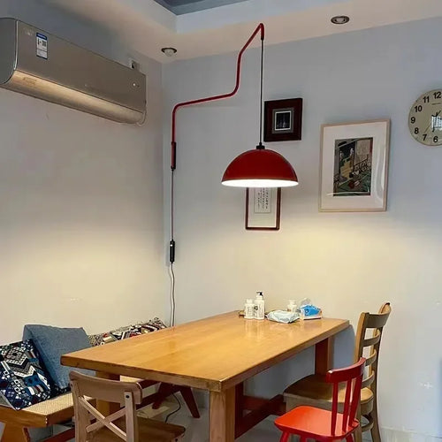 applique murale rotative design en fer luxe rétractable - vue 5 sur 8