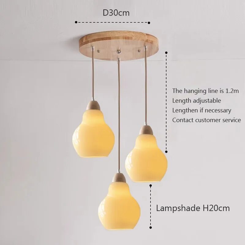 Suspension Nordique LED Bois - vue 6 sur 22