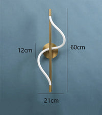 Minimalist acrylic wall light with nordic artistic lines