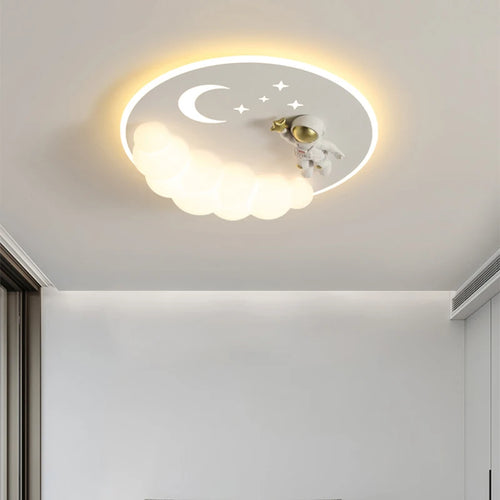 lustre led moderne avec télécommande pour décoration intérieure