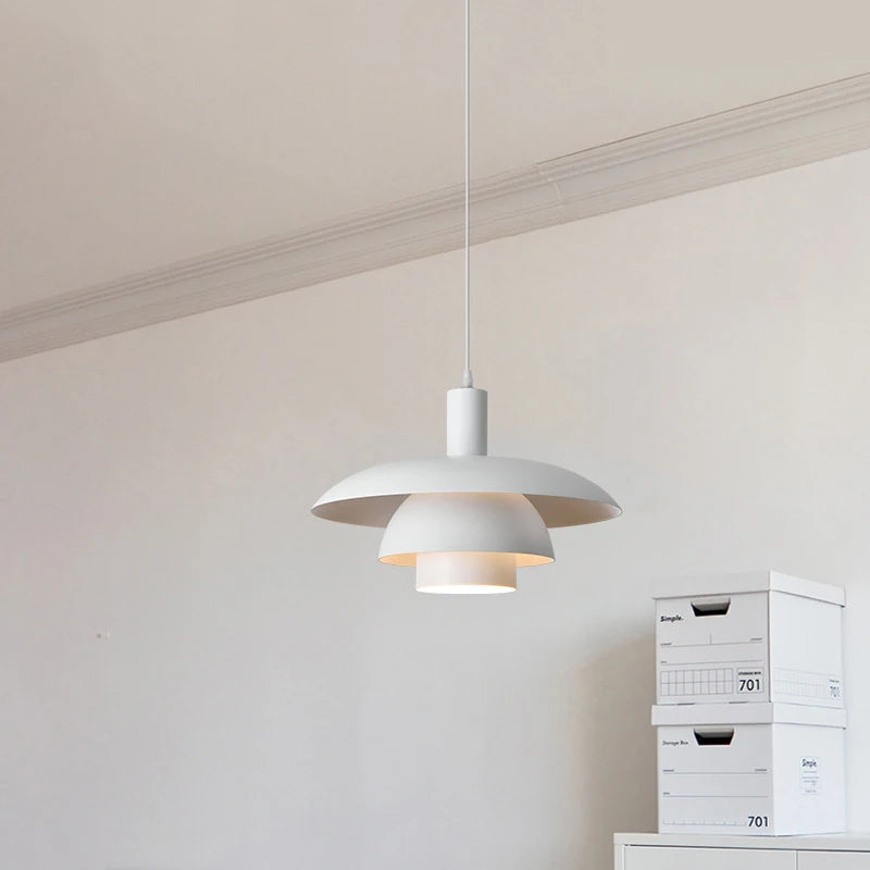 suspension led créative en métal pour éclairage de table
