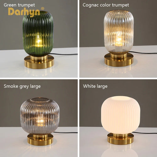 Lampe de Table en verre rétro - vue 4 sur 14