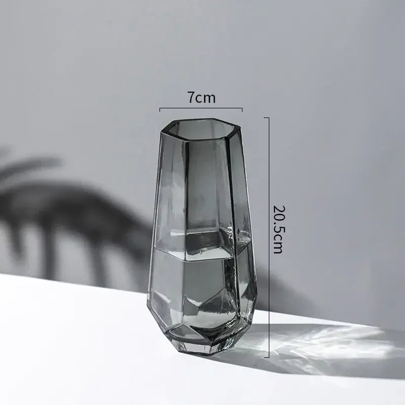 vase créatif en verre transparent pour fleurs décoratives - vue 11 sur 14