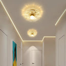 Minimalist nordic luxury chandelier with crystal pendants
