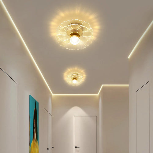 Minimalist nordic luxury chandelier with crystal pendants - vue 3 sur 10