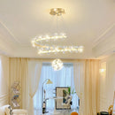 Nordic crystal pendant light modern minimalist creative