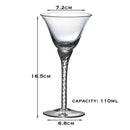 Verre cocktail élégant forme margarita champagne transparent