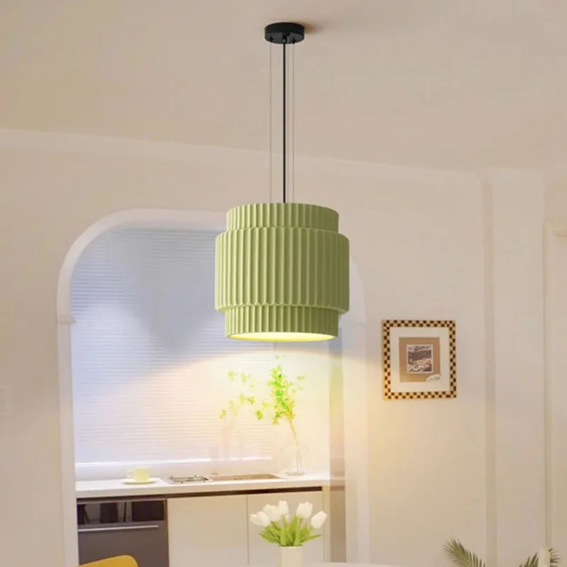 lustre en résine de café avec fil d'ampoule réglable - vue 2 sur 14