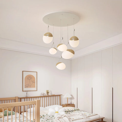 Modern nordic minimalist chandelier for villa duplex loft - vue 2 sur 15