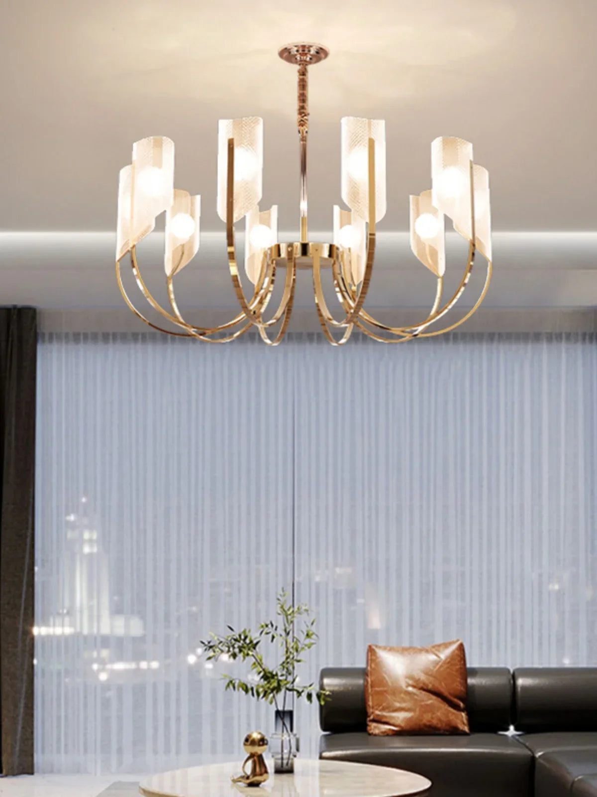 lustre rétro français moderne minimaliste pour salle d'art créative - vue 4 sur 6