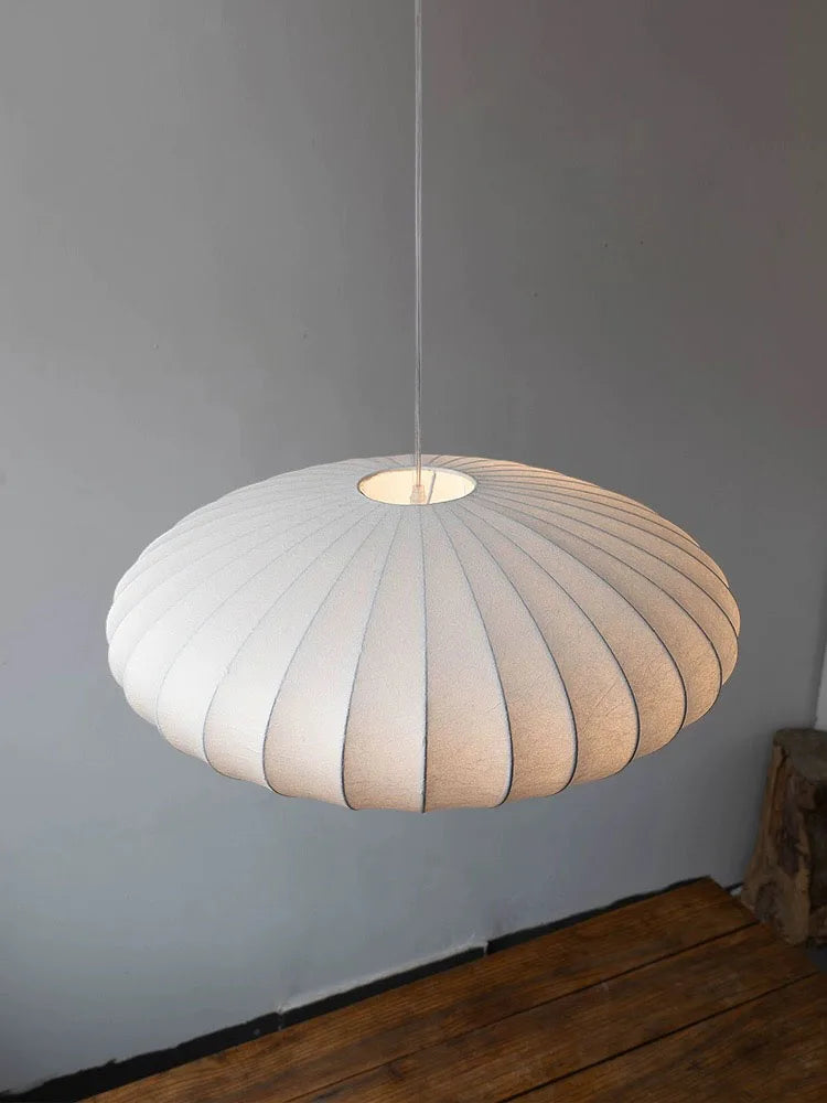 suspension moderne en soie style wabi sabi pour décoration intérieure - vue 6 sur 10
